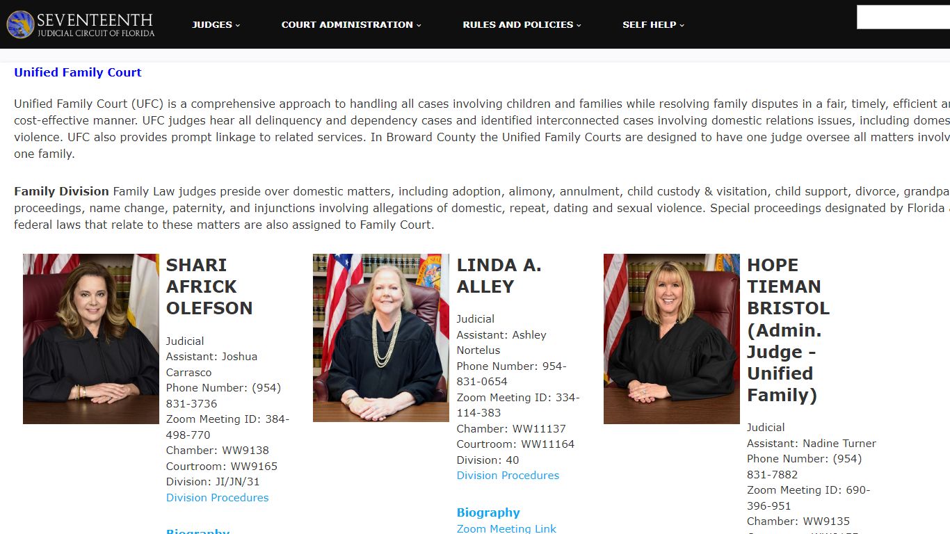 03 Unified Family – Seventeenth Judicial Circuit of Florida